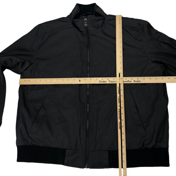 Calvin Klein Jacket Mens Size XL Black 100% Polyester Long Sleeve Full Zipper - Picture 5 of 16